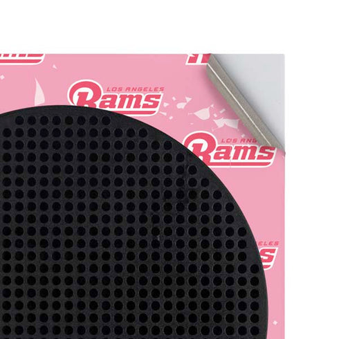 NFL Los Angeles Rams Pink Logo Blast Xbox Series S Console Skin